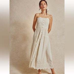 Free People Eyelet Midi Dress